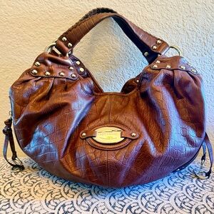 B. Makowsky Brown Leather Handbag